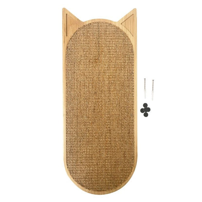 Wall-mounted scratcher for adult cats in sisal