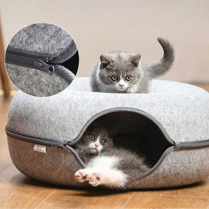 Donut™ 3-in-1 Cat Bed - Light Gray
