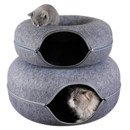 Cat bed 3 in 1 - DonutTM - Grey Foncé