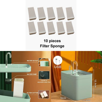 Sponge filter refill - 10 pieces